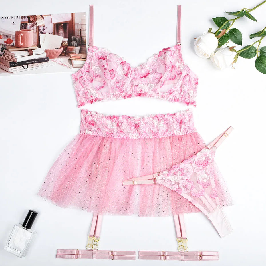 Zeva's Intimates Pink 4 Pcs