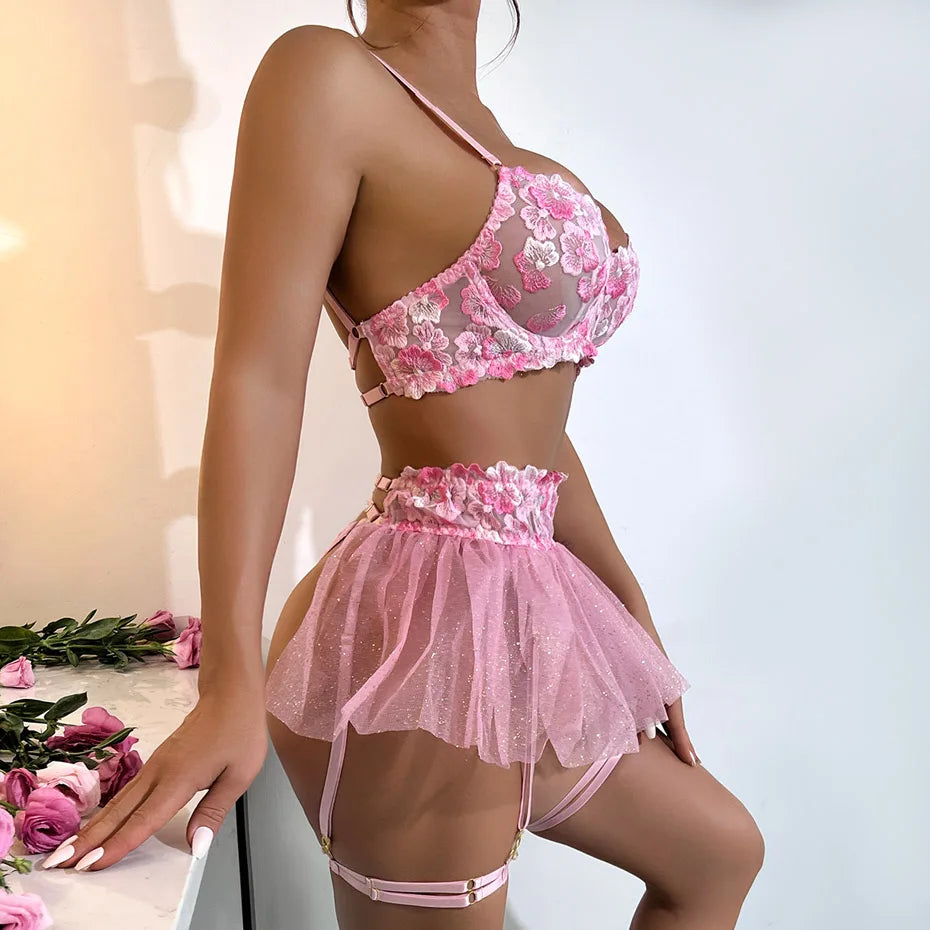 Zeva's Intimates Pink 4 Pcs