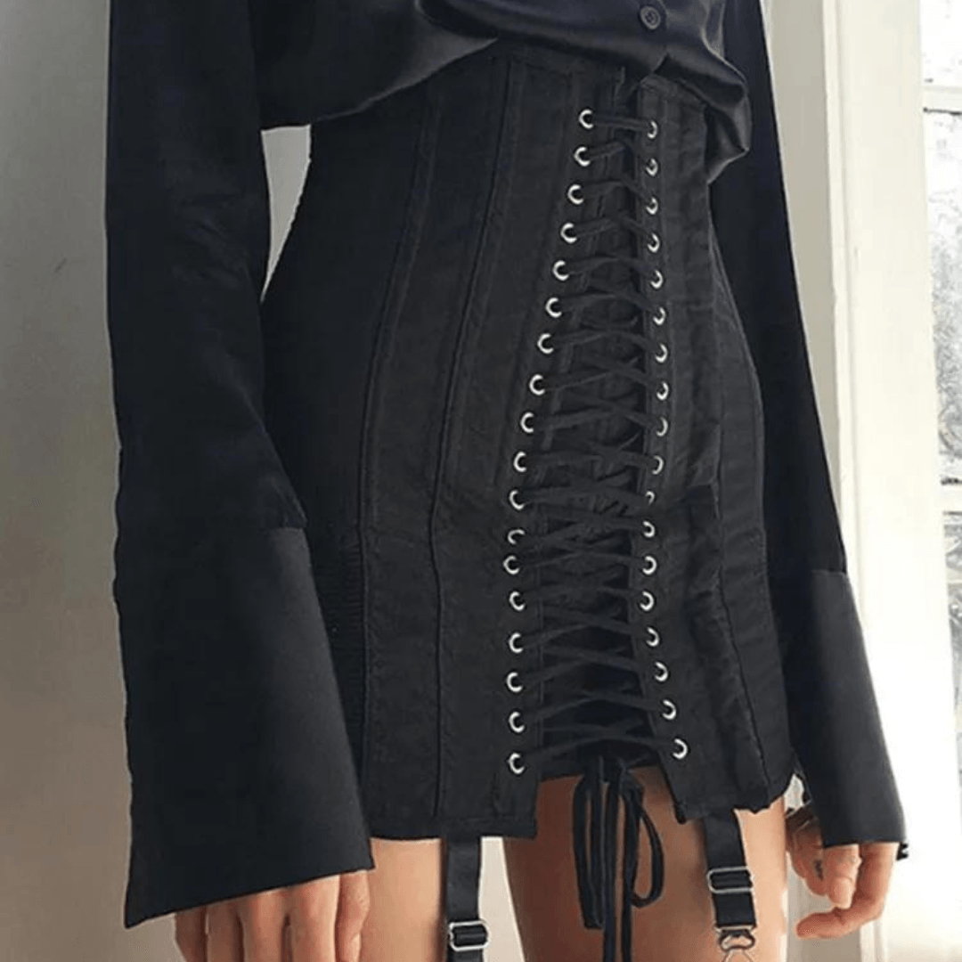 Annora's Gothic Mini Skirt - IntimGlamour