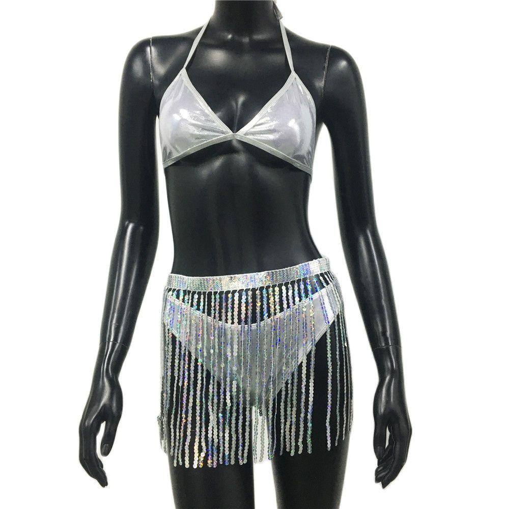 Glitter Sequins Rave Outfit - IntimGlamour