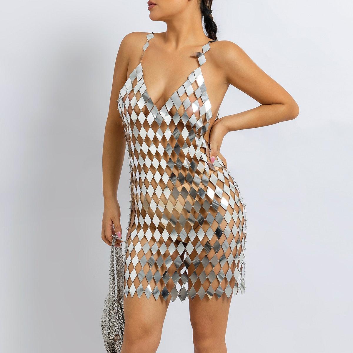 Kira's Sexy Metal Dress - IntimGlamour