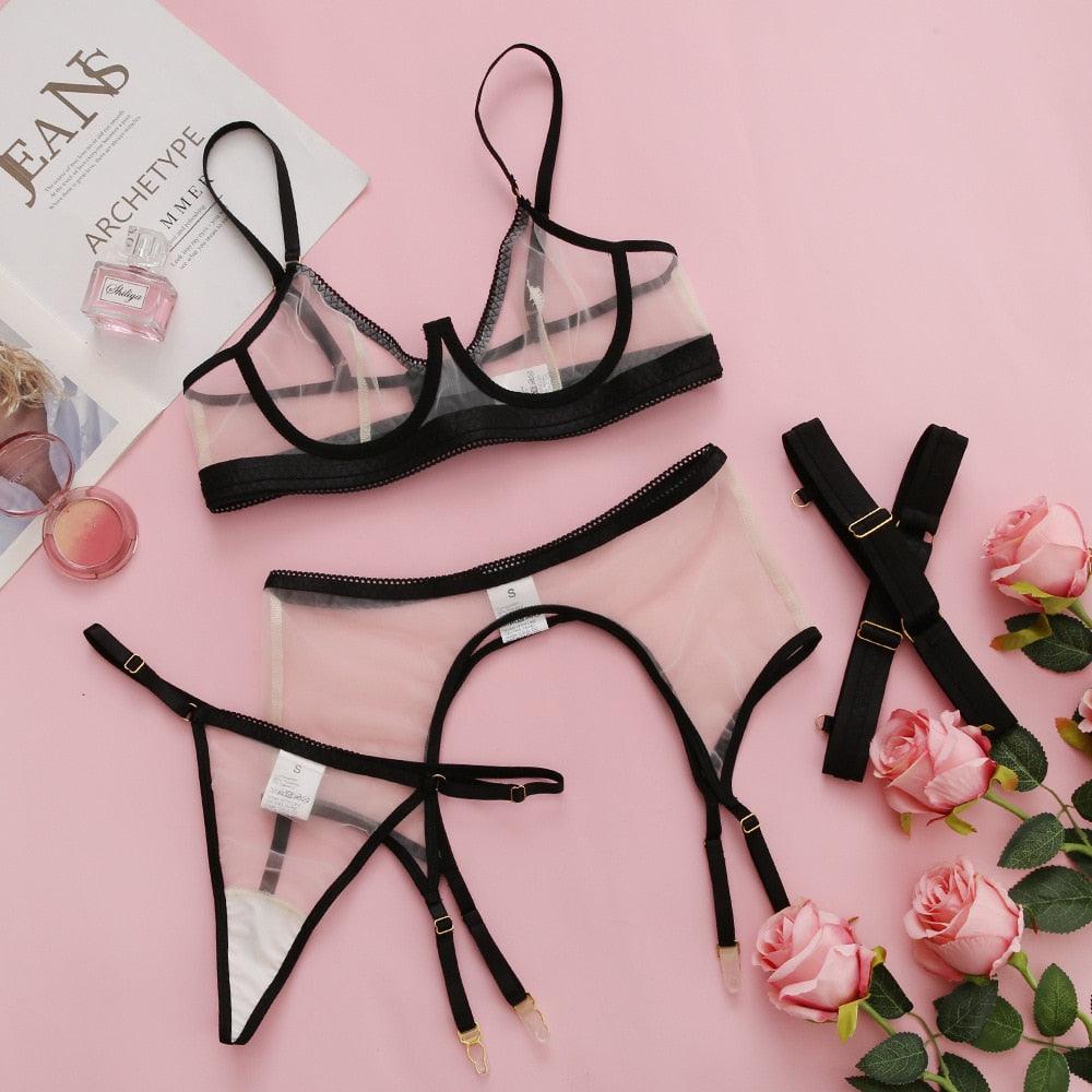 Natalia's Sensual 4-Pieces Underwear - IntimGlamour