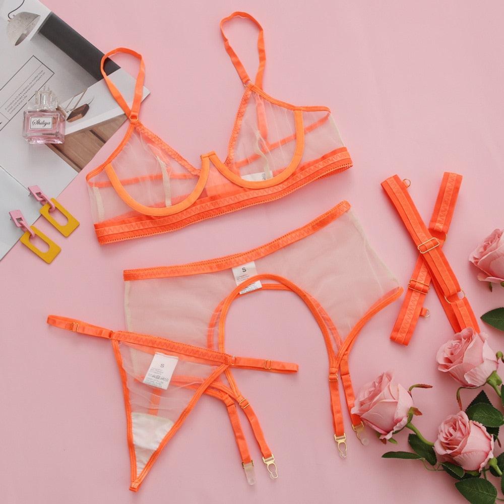 Natalia's Sensual 4-Pieces Underwear - IntimGlamour
