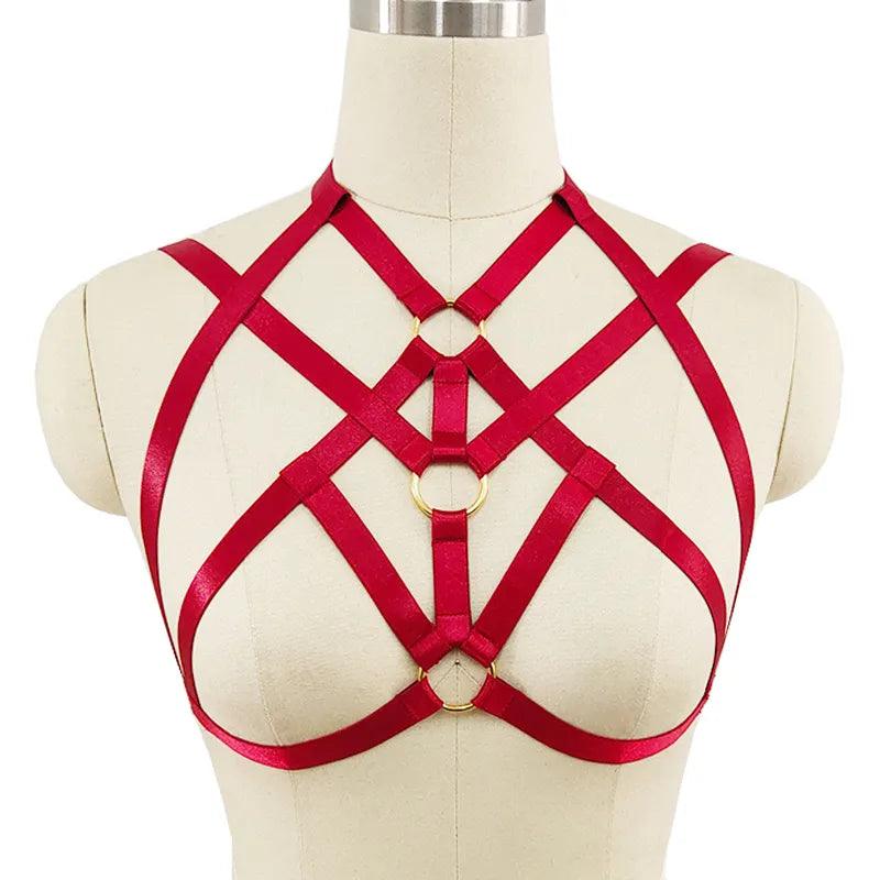 Red Body Harness Belt - IntimGlamour