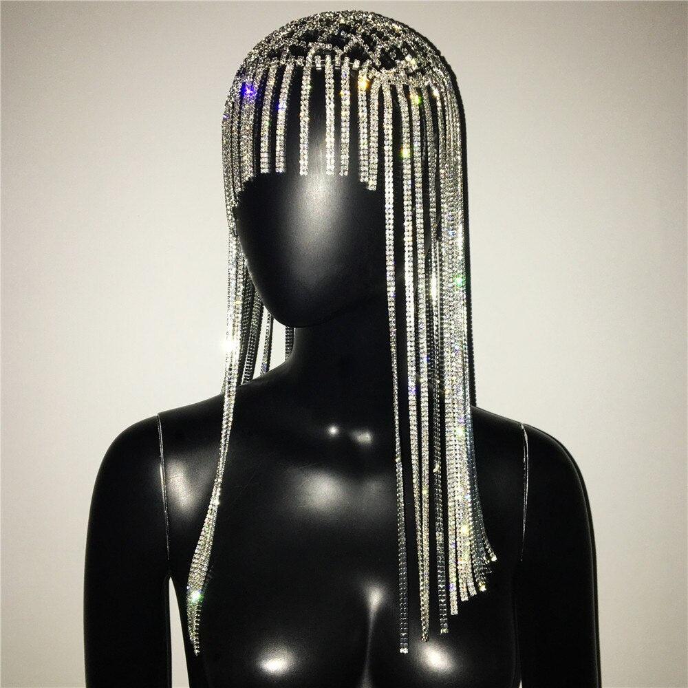 Rihanna's Crystal Headdress - IntimGlamour